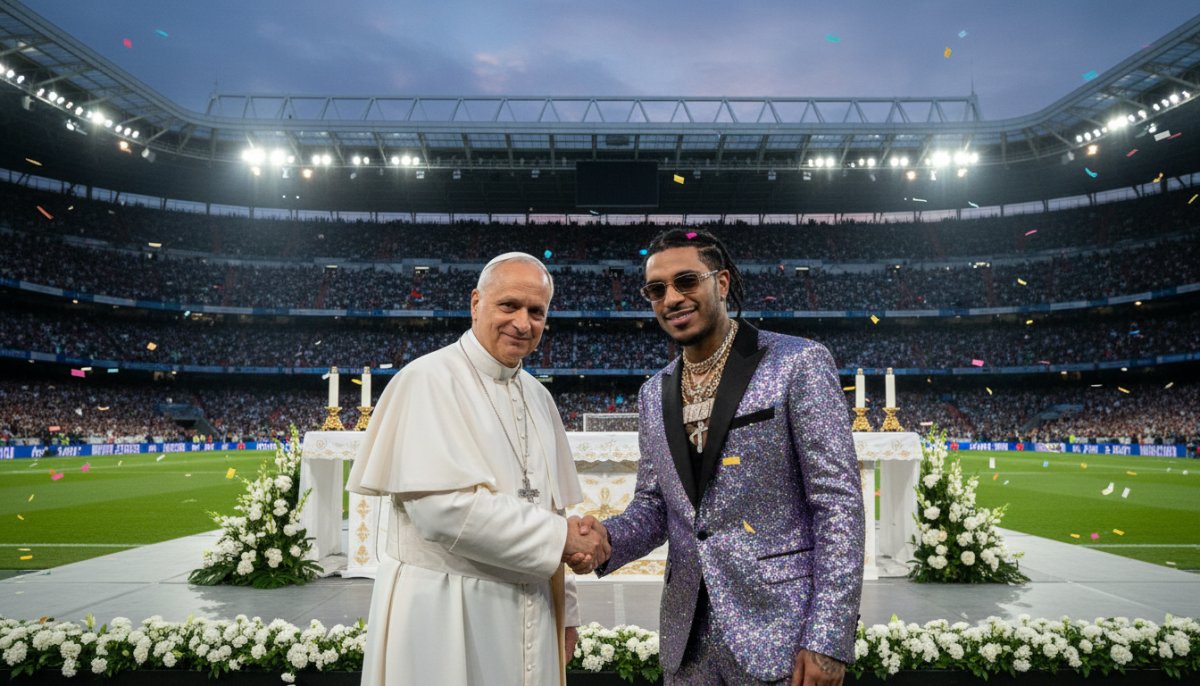 Papa León XIV ve Bad Bunny Bernabéu'da Buluştu: Madrid'de İnanç ve Reggaeton Kesişti