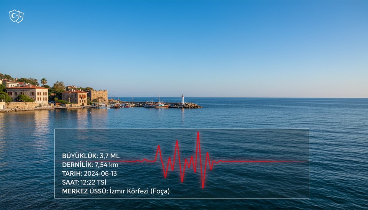 İzmir Foça Açıklarında 3,7 Büyüklüğünde Deprem – AFAD Açıkladı