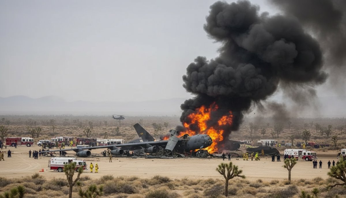 ABD Hava Kuvvetleri'ne ait B-52 bombardıman uçağı düştü: Kurtulan olmadı