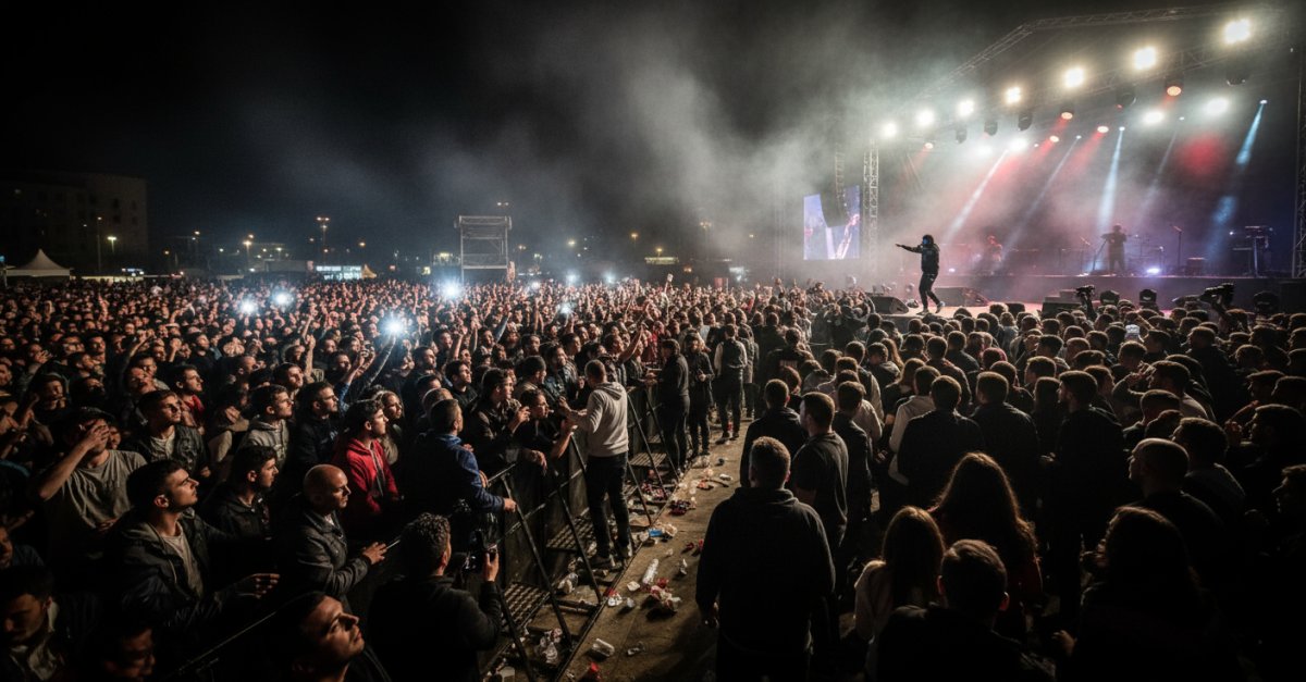 Travis Scott İzmir'de Gündem Oldu: Maskesini Çıkarmadı, 20 Dakikada Sahneden İndi