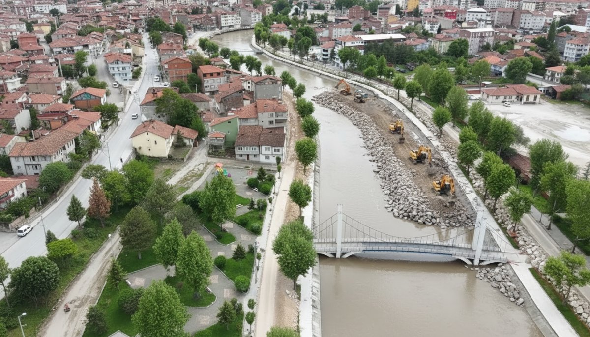 Tokat'ta Almus Barajı taşkın riskine karşı yapılan 9 kilometrelik dev kaya seti kaldırılıyor!