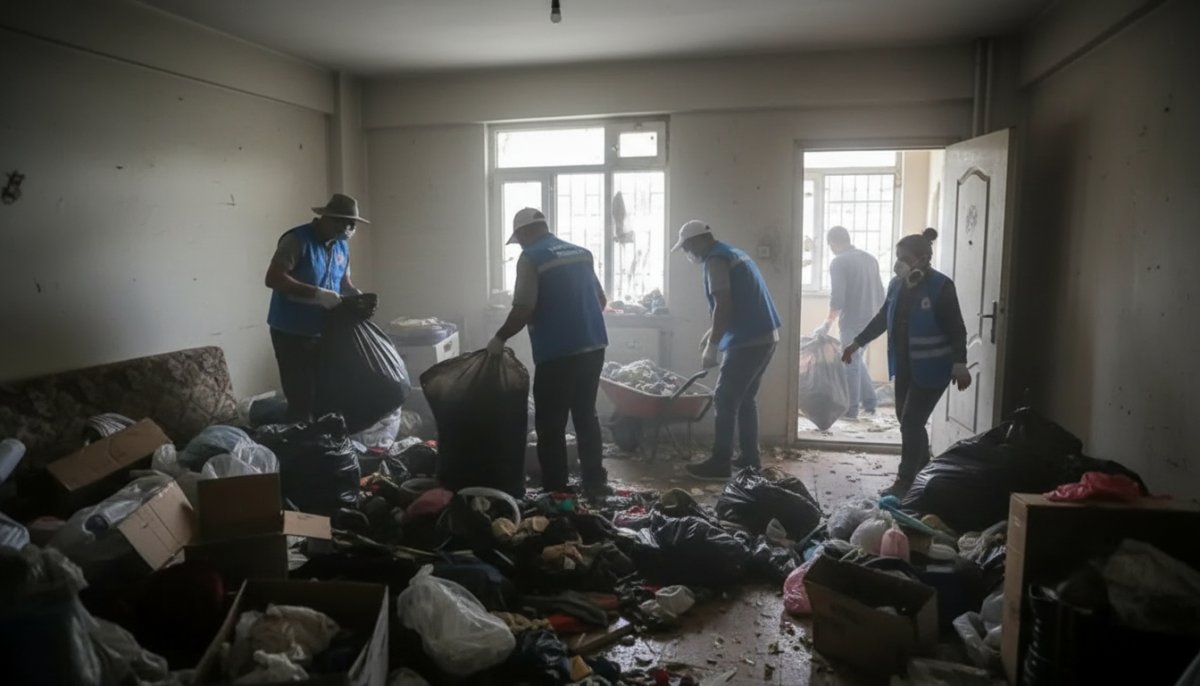 Diyarbakır'da Mahalleliyi Bezdiran Kokuya Çözüm: O Evden 3 Kamyon Çöp Çıktı!