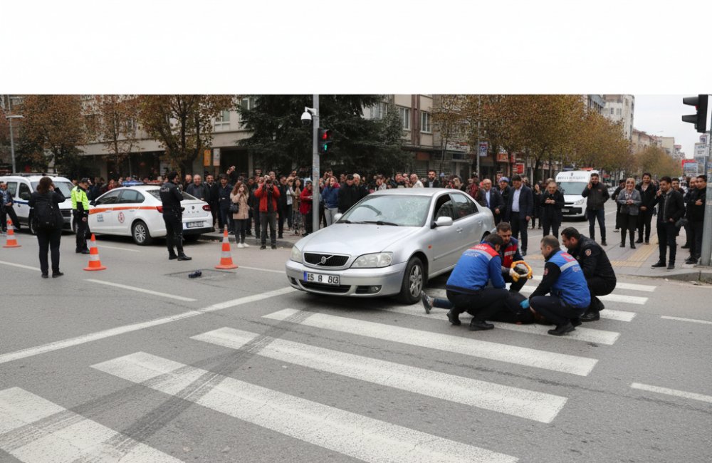 Bursa'da Yaya Geçidinde Feci Kaza: Kadın Metrelerce Sürüklendi