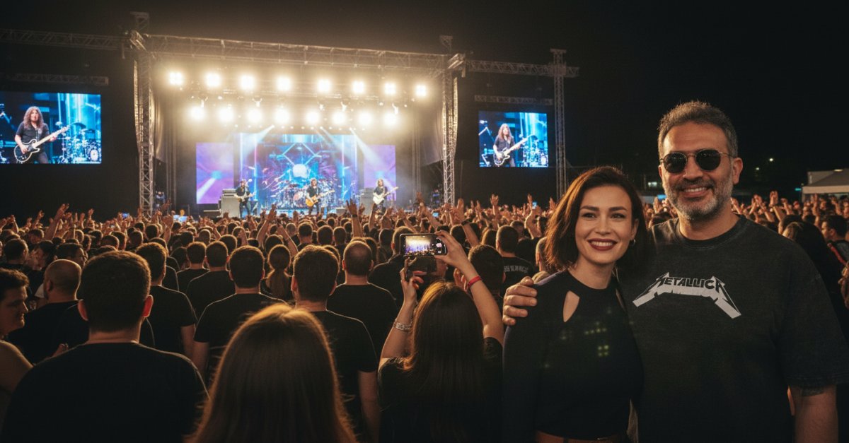 Barış Atay ve Ecem Özkaya, Metallica Konserinden Paylaşımlarla Aşk Söylentilerini Güçlendirdi