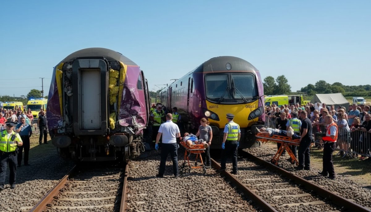 İngiltere'de İki Tren Çarpıştı: 1 Ölü, 89 Yaralı