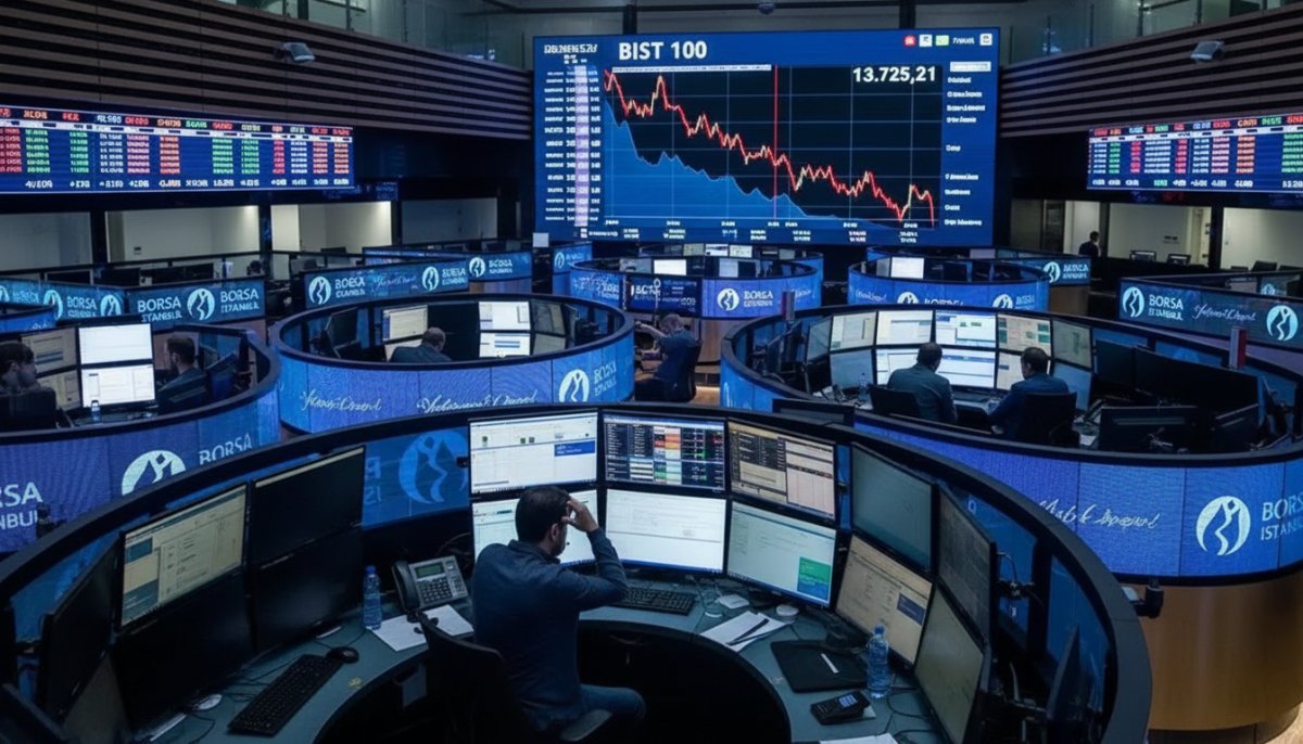 Borsa güne düşüşle başladı: BIST 100 endeksi yüzde 0,12 azalışla 13.725,21 puana indi