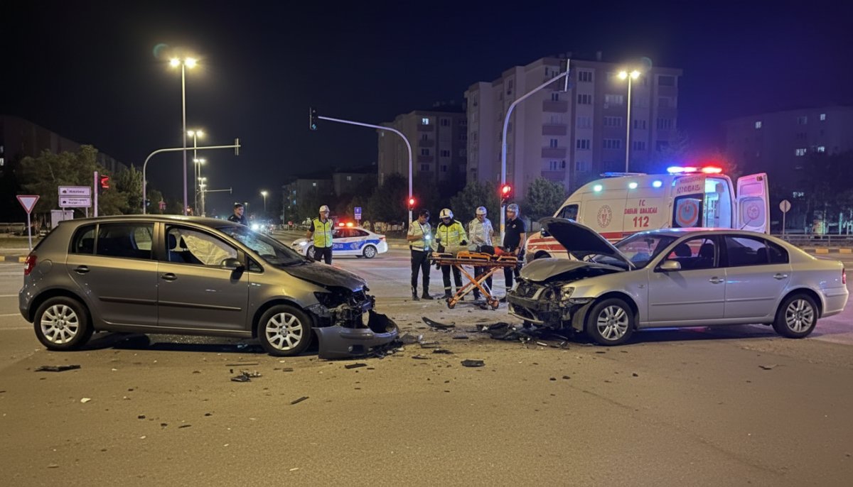 Kastamonu'da İki Otomobil Çarpıştı: 4 Yaralı