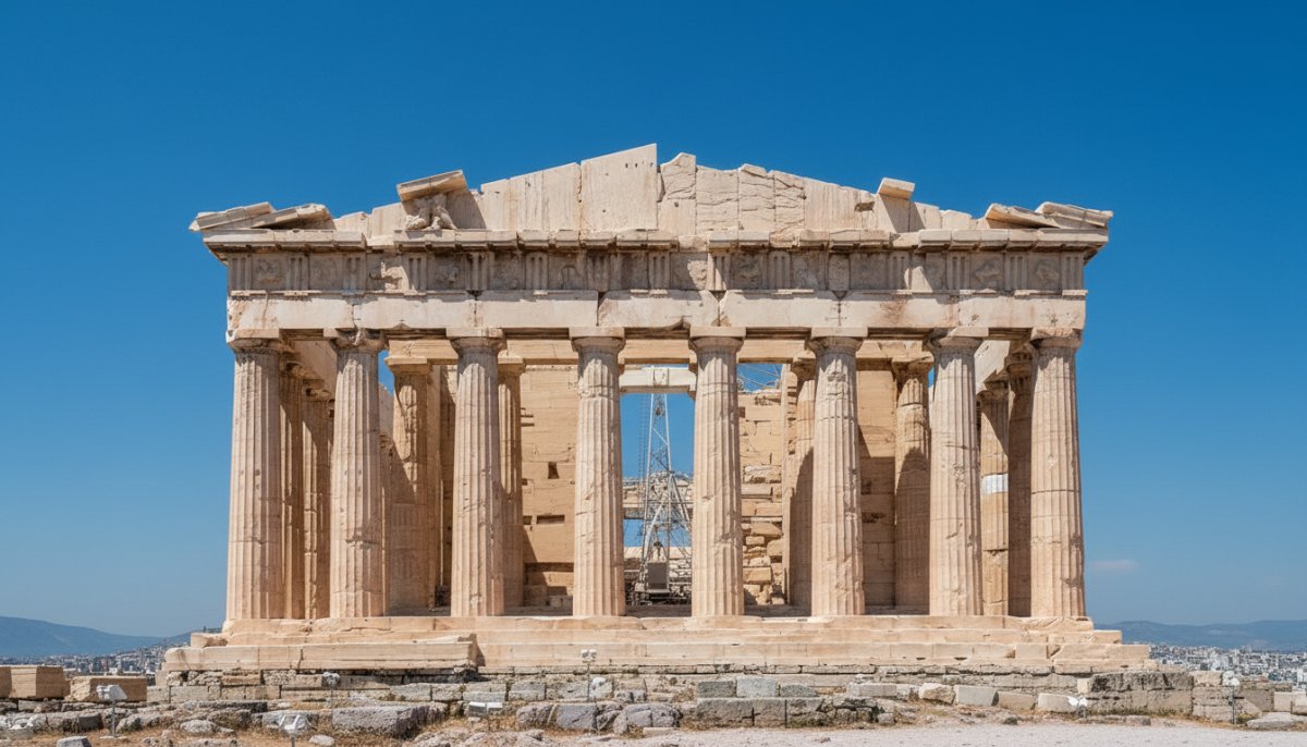 Parthenon'un Batı Yüzü 220 Yıl Sonra Tam Görünümüne Kavuştu