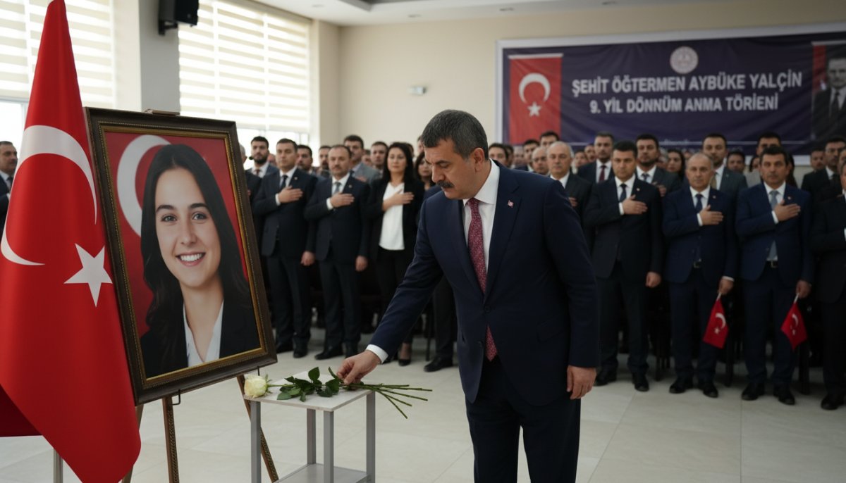 Bakan Tekin, Şehit Öğretmen Aybüke Yalçın'ı 9. Yıl Dönümünde Andı