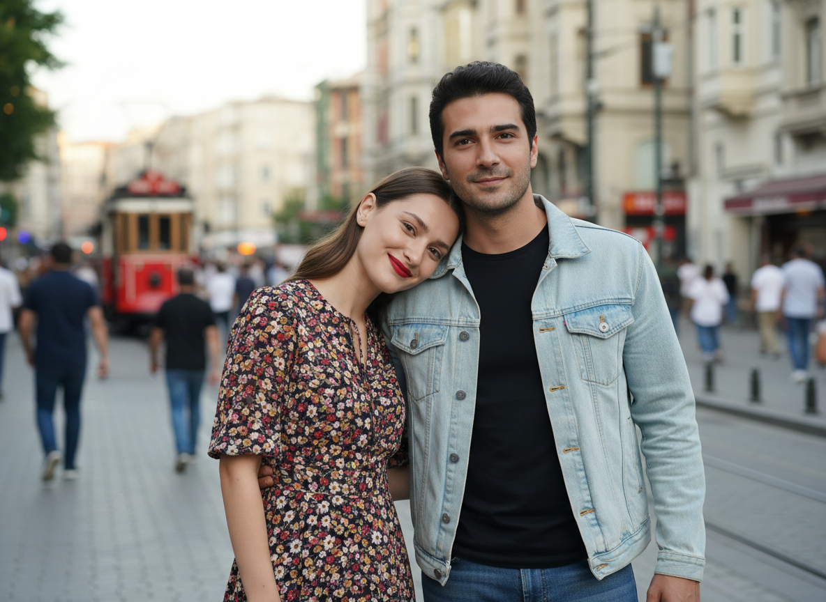 Elçin Zehra İrem Ve Rahimcan Kapkap'tan Yanak Yanağa Poz