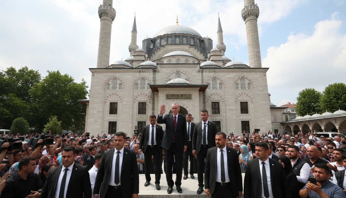 Cumhurbaşkanı Erdoğan Cuma Namazını Hz. Osman Camisi'nde Kıldı