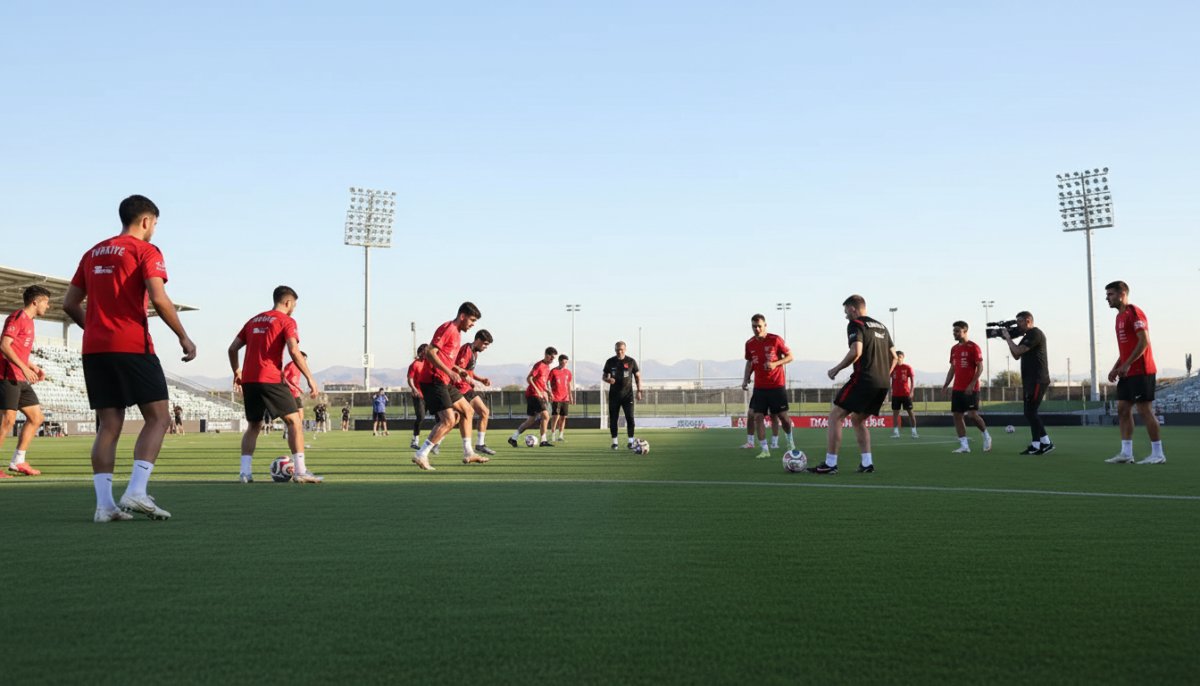 A Milli Futbol Takımı ABD Maçı Hazırlıklarına Devam Etti