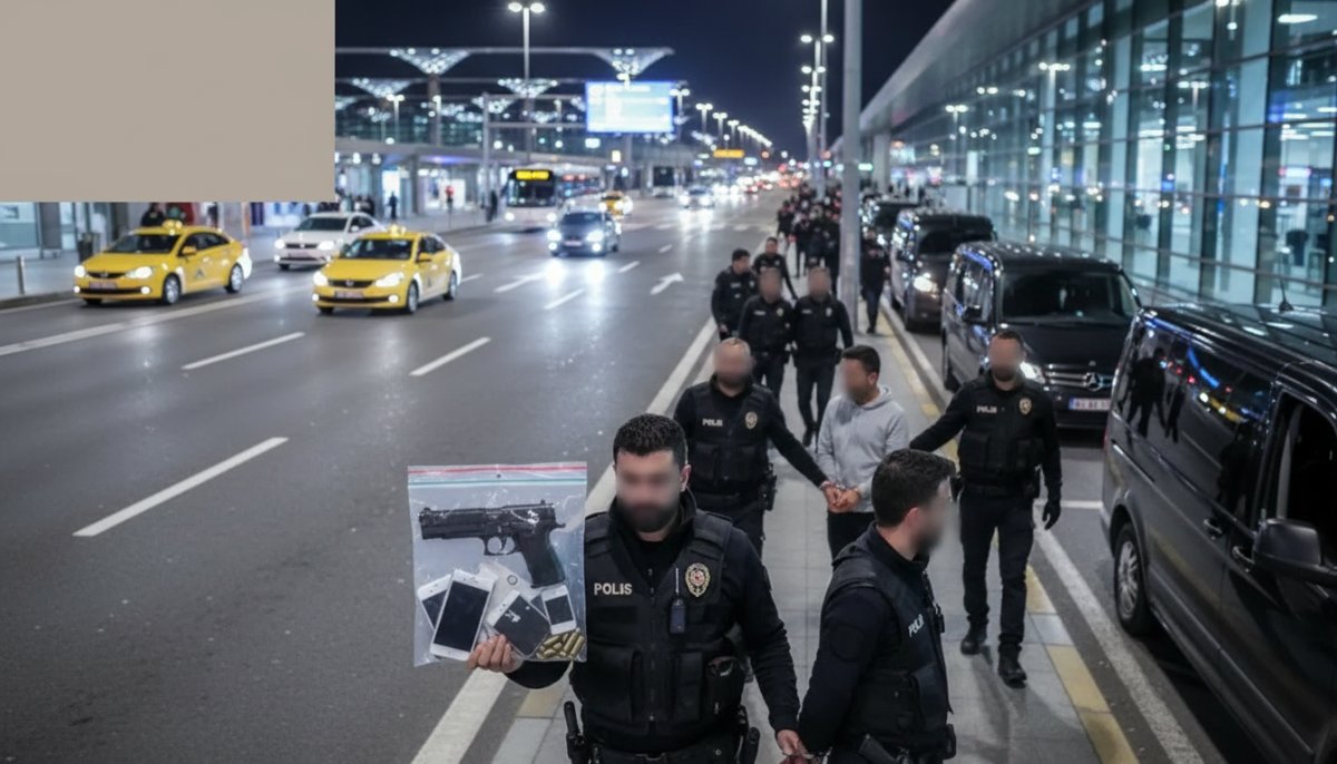 İstanbul Havalimanı'nda Hanutçuluk Operasyonu: 21 Şüpheli Gözaltında