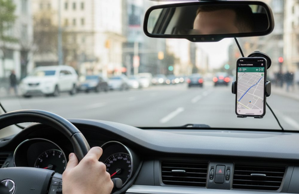 Trafik Yönetmeliğiyle Ön Cama Telefon Tutucu Serbest Oldu