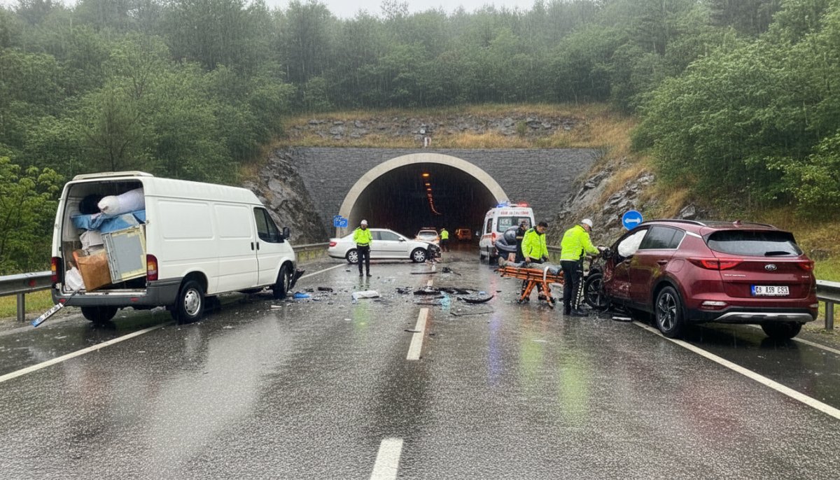 Ordu'da Zincirleme Kaza: 3 Araç Birbirine Girdi, 6 Kişi Yaralandı