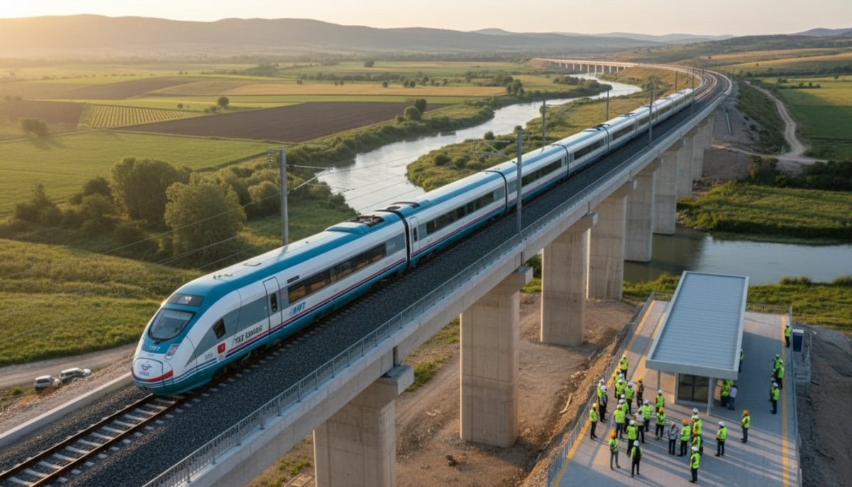Halkalı-Kapıkule Hızlı Tren Hattı'nda Test Sürüşleri Başladı: Seyahat Süresi 4 Saatten 1,5 Saate Düşecek