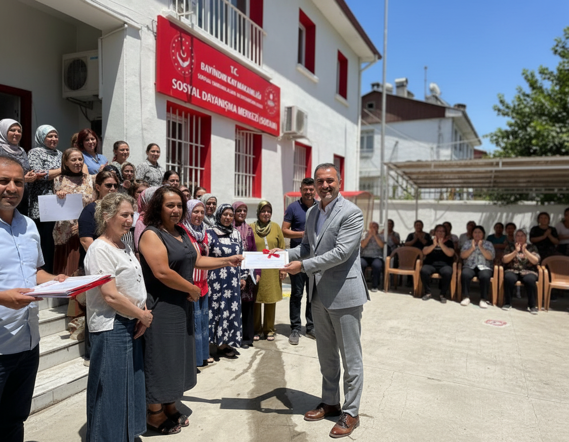 Bayındır'da Üreten Kadınlara SODAM Sertifika Töreni