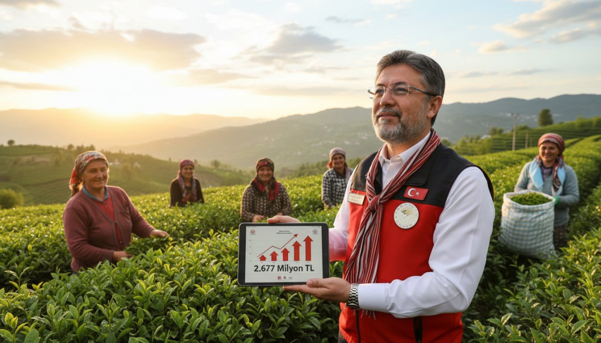 Çay Üreticilerine 2 Milyar 677 Milyon Lira Destek Ödemesi Yapıldı