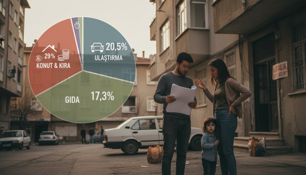 TÜİK 2025 Hanehalkı Bütçe Araştırması: En Büyük Harcama Kalemi Konut ve Kira