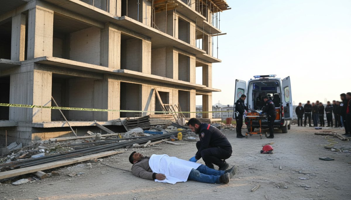 Amasya'da İnşaattan Düşen İşçi Yalçın Polat Hayatını Kaybetti