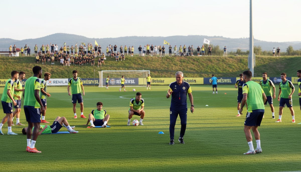 Fenerbahçe'de İsmail Kartal Yönetiminde Çift Antrenman