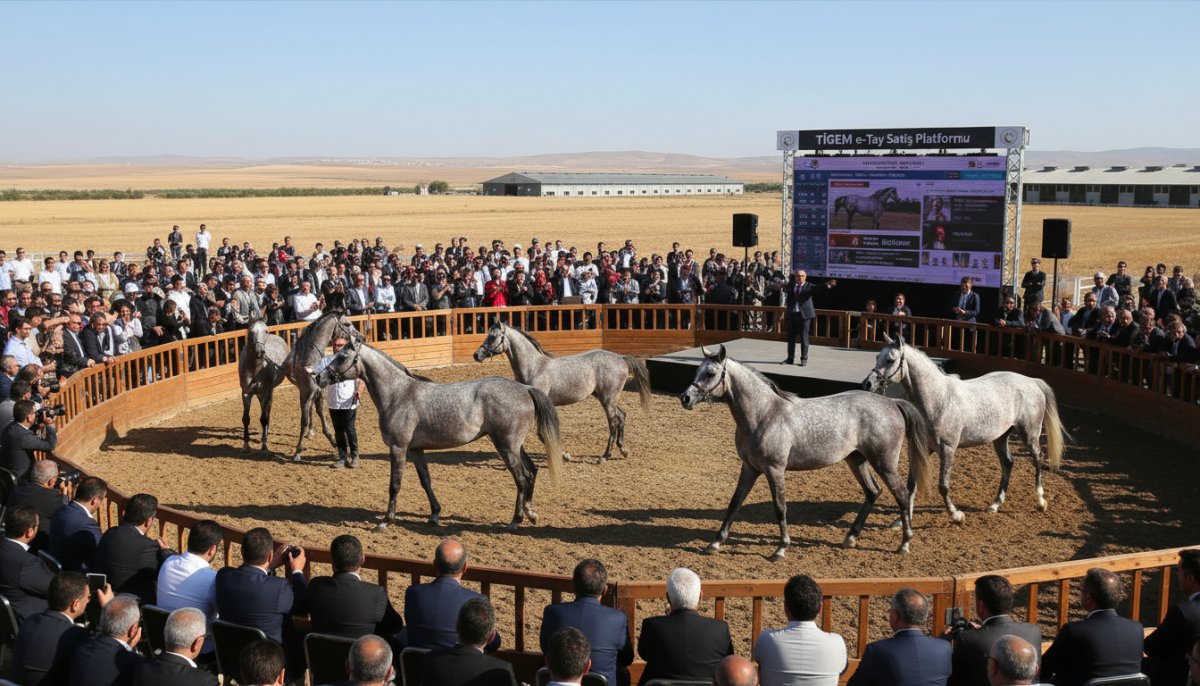 61 Safkan Arap Koşu Tayı Açık Artırmayla Satışa Çıkıyor