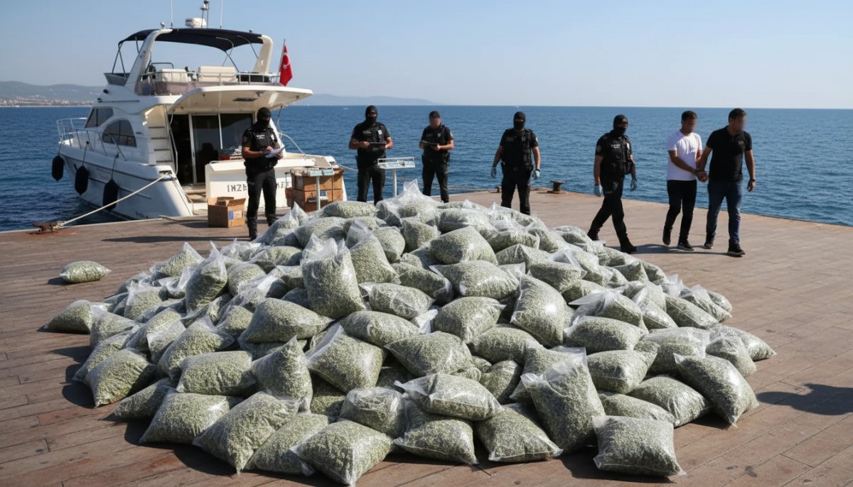 İzmir'de 764 Kilogram Skunk Uyuşturucu Ele Geçirildi, 3 Şüpheli Gözaltına Alındı