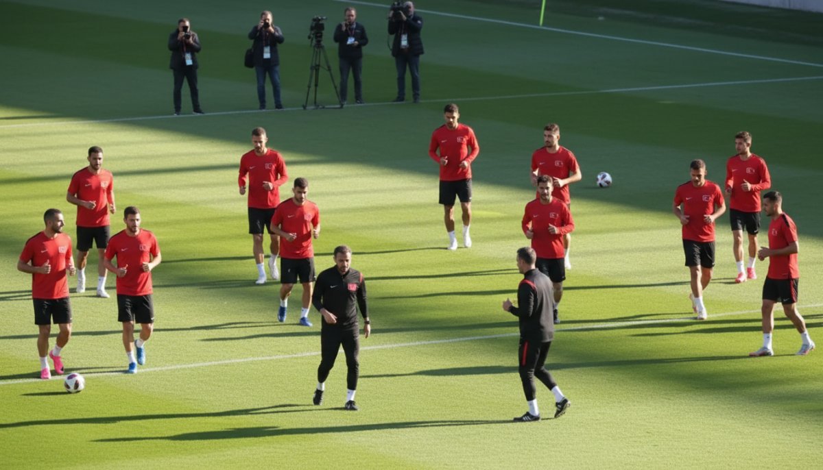A Milli Futbol Takımı Paraguay Maçı Öncesi Hazırlıklarını Tamamladı