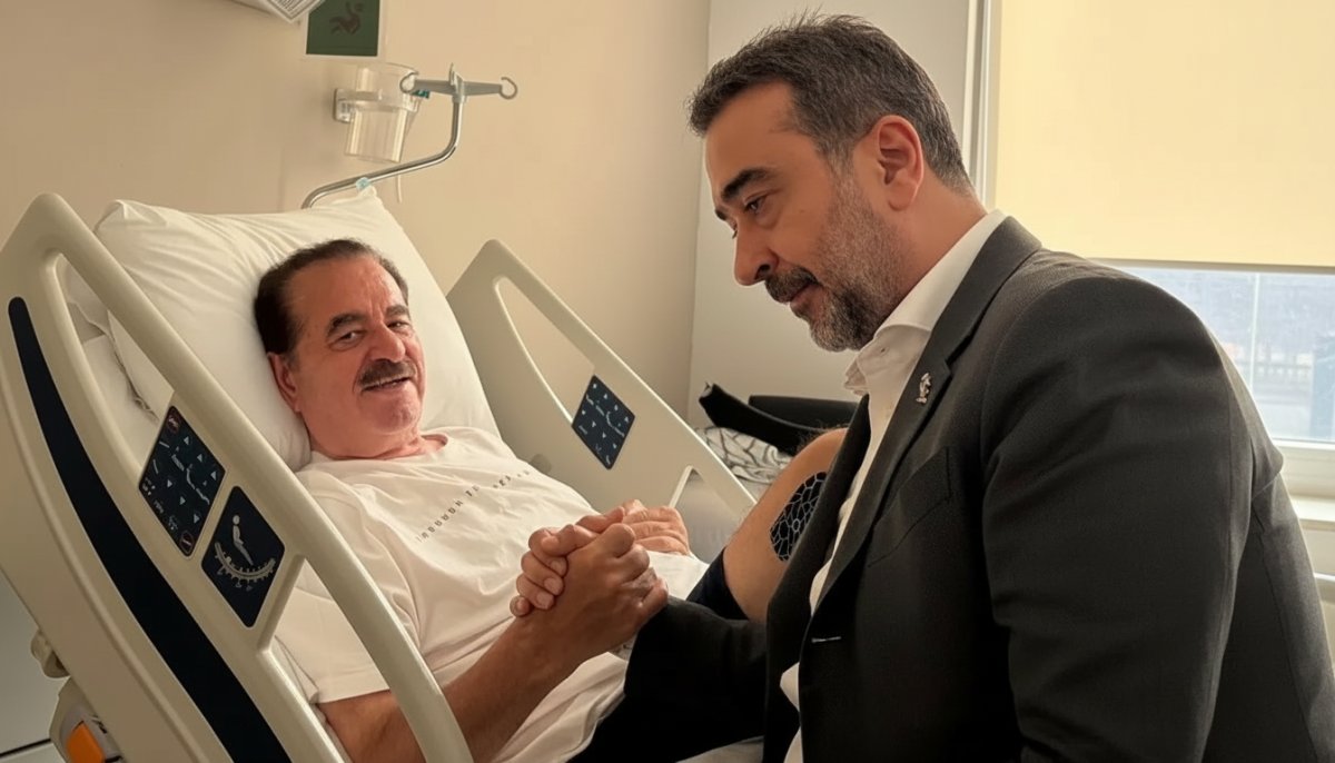AK Partili Hakan Han Özcan'dan İbrahim Tatlıses'e Geçmiş Olsun Ziyareti