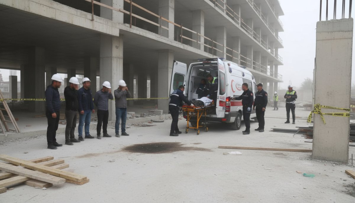 Tekirdağ'da inşaat işçisi birinci kattan düşerek hayatını kaybetti