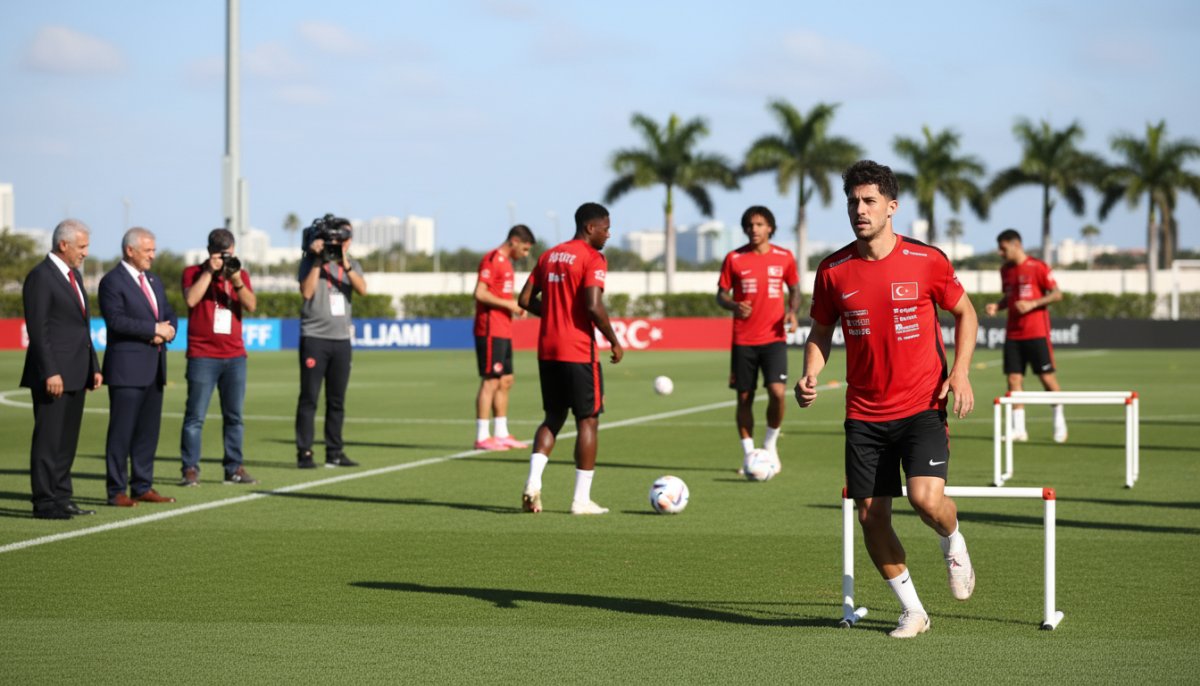 A Milli Takım, Miami'deki ilk antrenmanını yaptı