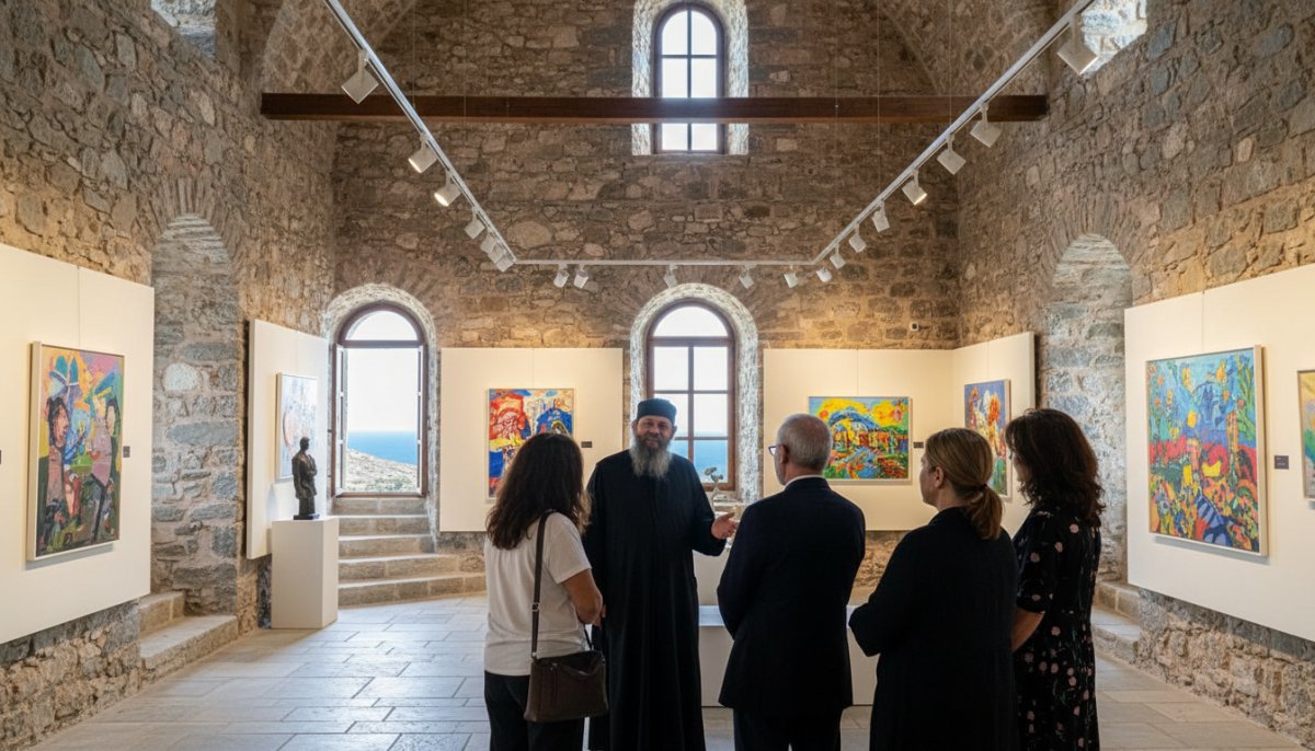 Andros'taki 961 Yıllık Manastır Sanat Galerisine Dönüştü
