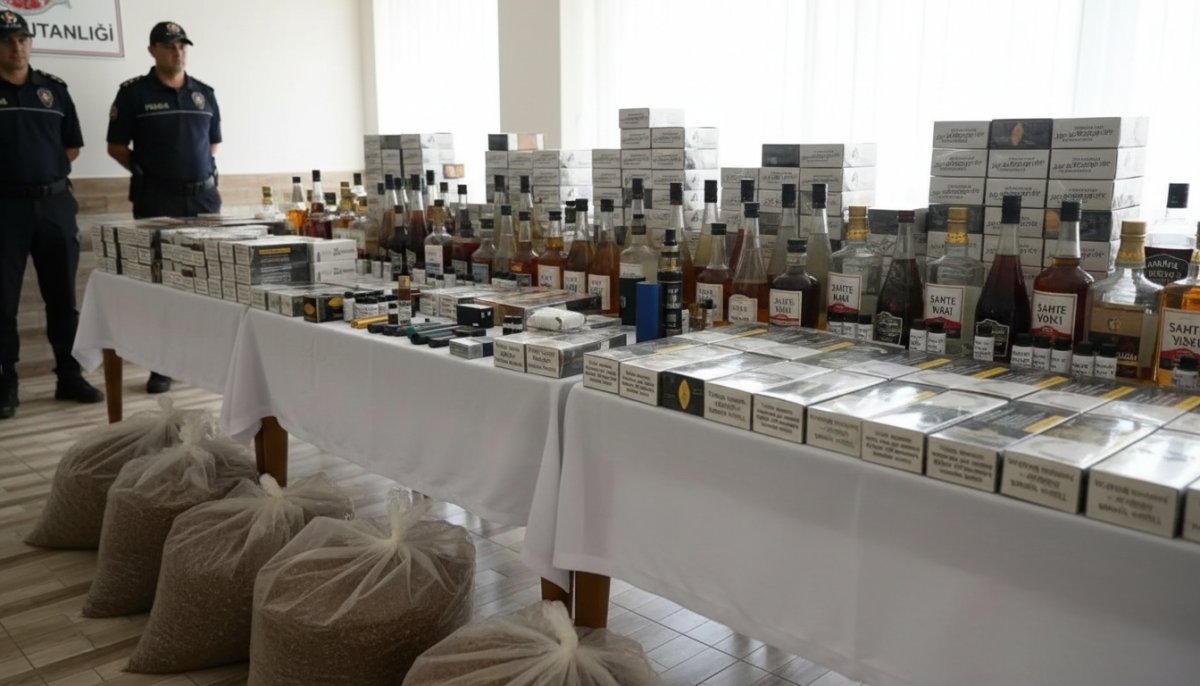 Sakarya'da büyük kaçakçılık operasyonu: Çok sayıda kaçak tütün ve alkol ele geçirildi, 4 gözaltı!