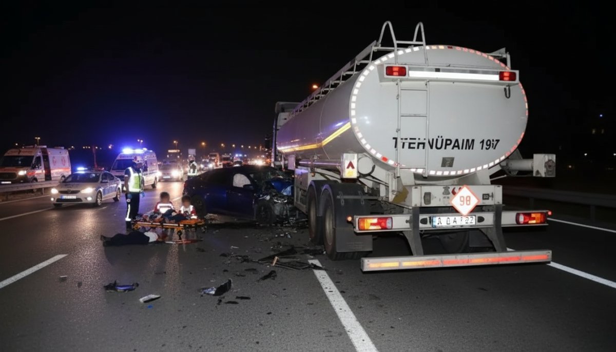Adana’da Korkunç Kaza: Otomobil Tıra Arkadan Çarptı, 1 Kişi Hayatını Kaybetti, 2 Çocuk Yaralandı