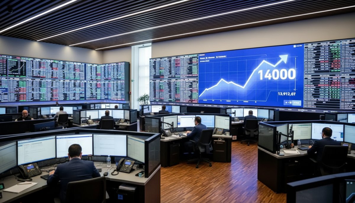 Borsa İstanbul 14 Bin Puana Dayandı