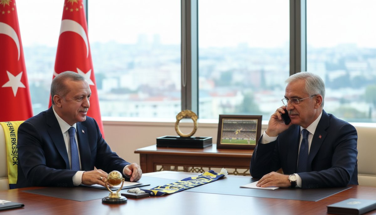 Cumhurbaşkanı Erdoğan, Fenerbahçe Başkanı Seçilen Aziz Yıldırım'ı Tebrik Etti