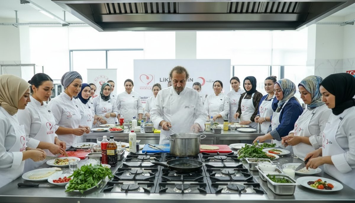 Depremzede Kadınlara Mehmet Yalçınkaya'dan Aşçılık Eğitimi