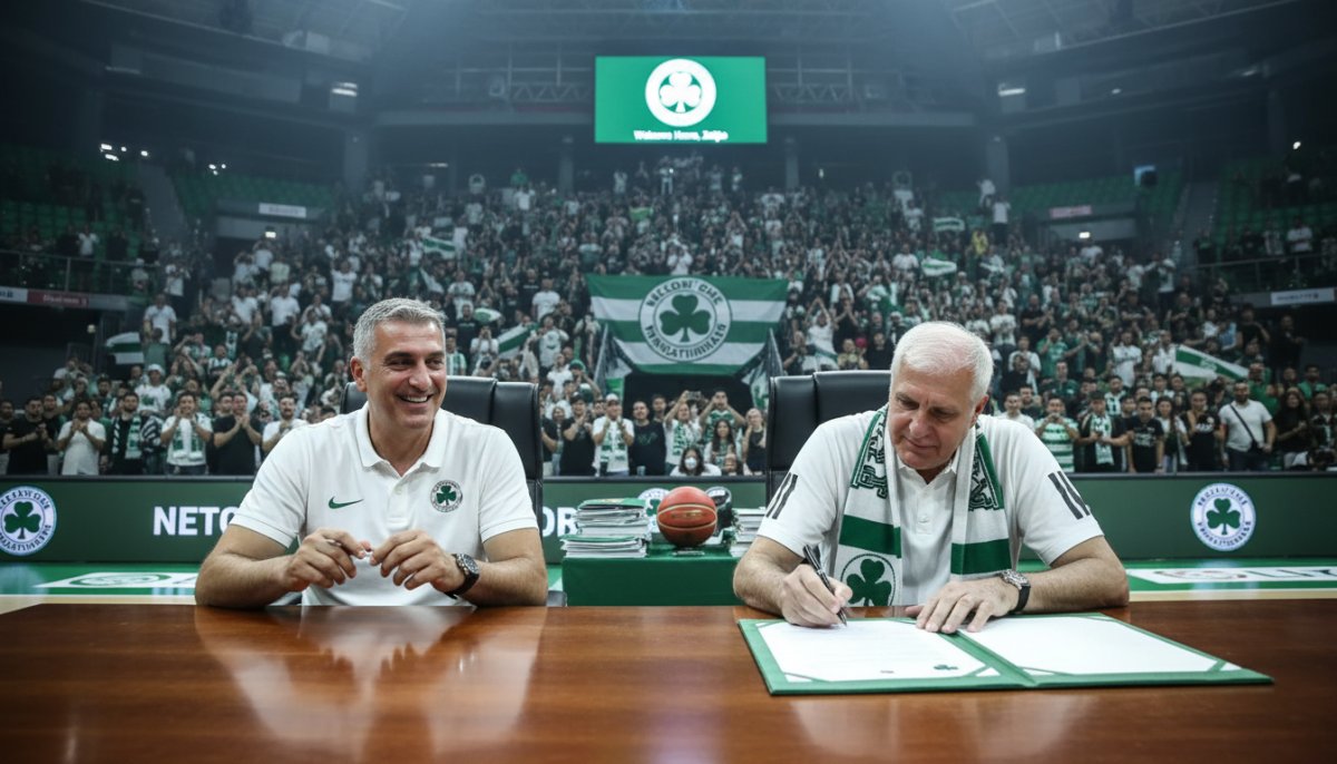 Panathinaikos Zeljko Obradovic İçin İmza Töreni Düzenledi