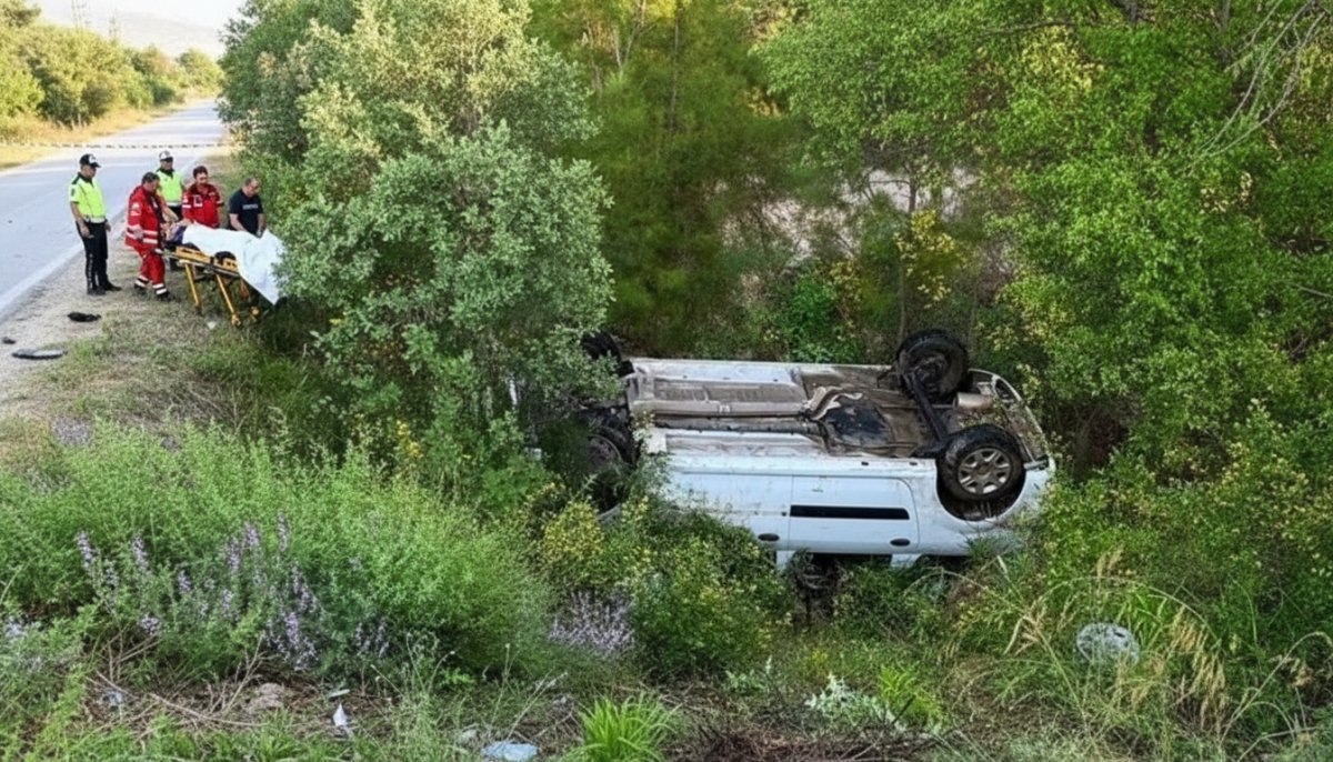 Burdur'da Otomobil Takla Attı: 1 Kişi Hayatını Kaybetti, 2 Yaralı
