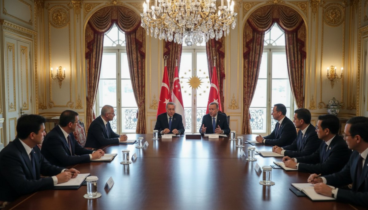 Cumhurbaşkanı Erdoğan, Singapur Başbakanı Wong'u Kabul Etti