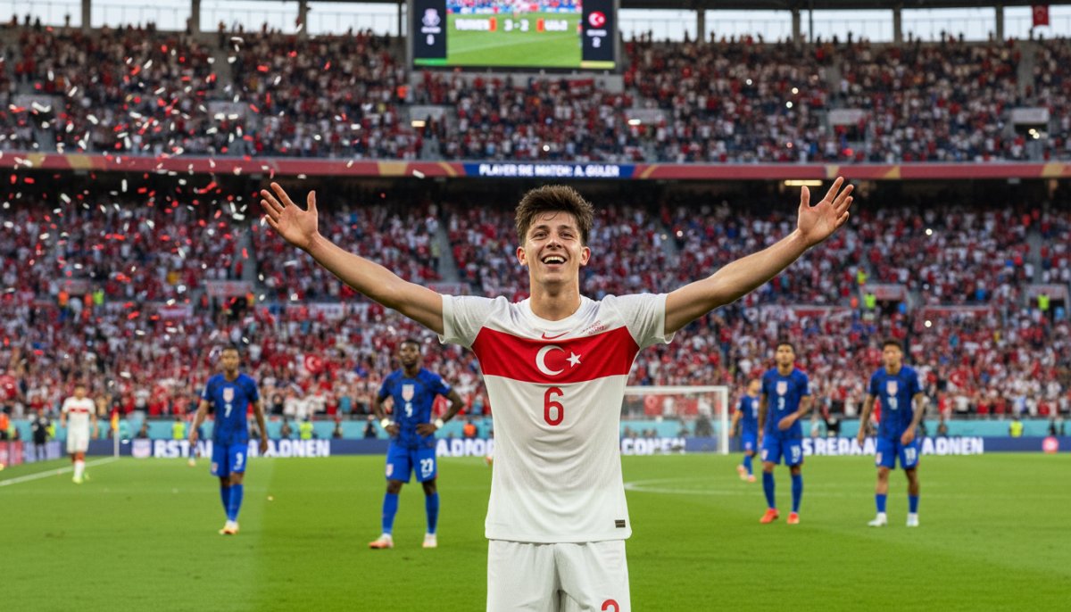 Arda Güler Türkiye ABD Maçının Oyuncusu Seçildi