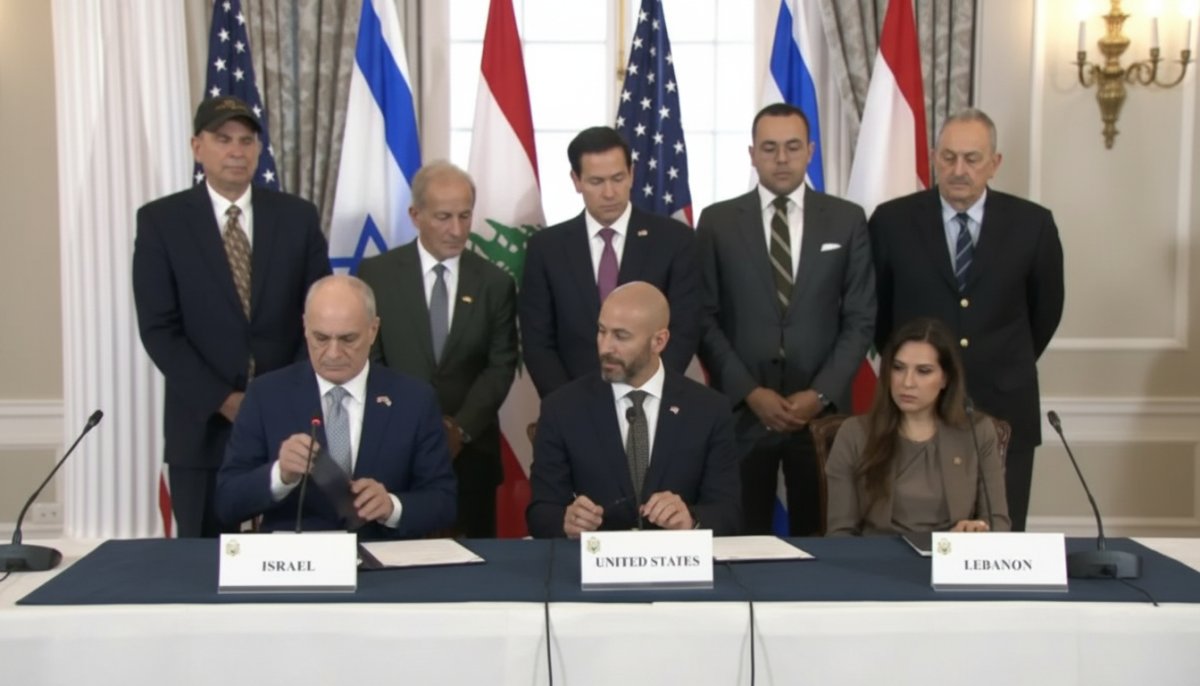İsrail-Lübnan Çerçeve Anlaşması ABD Arabuluculuğunda İmzalandı
