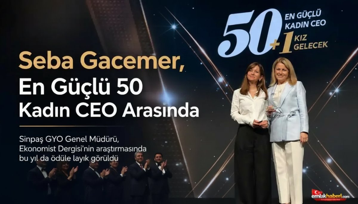 Sinpaş GYO Genel Müdürü Seba Gacemer'e Anlamlı Ödül