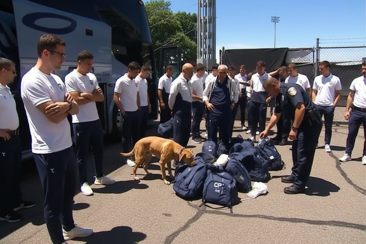 Dünya Kupası öncesi ABD'den skandal karşılama: Futbolcular narkotik köpekleriyle arandı