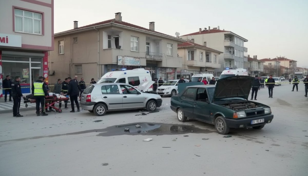 Yozgat'ta Freni Patlayan Otomobil İki Araca Çarptı: 6 Yaralı