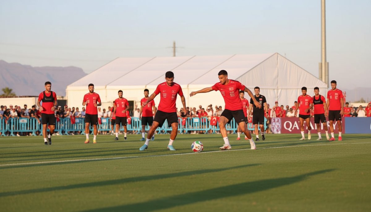 A Milli Futbol Takımı Arizona'da Taraftara Açık İlk Antrenmanını Yaptı