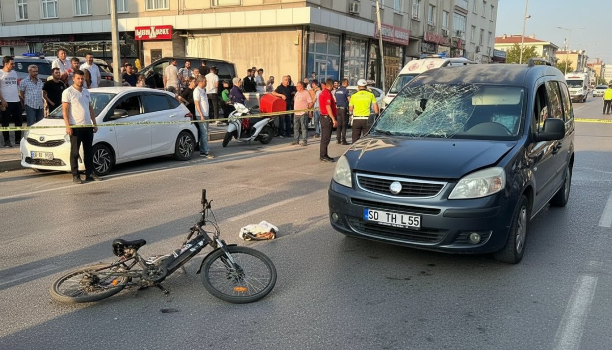 Tekirdağ'da feci kaza: Hafif ticari araç elektrikli bisikleti ezdi, 1 kişi hayatını kaybetti