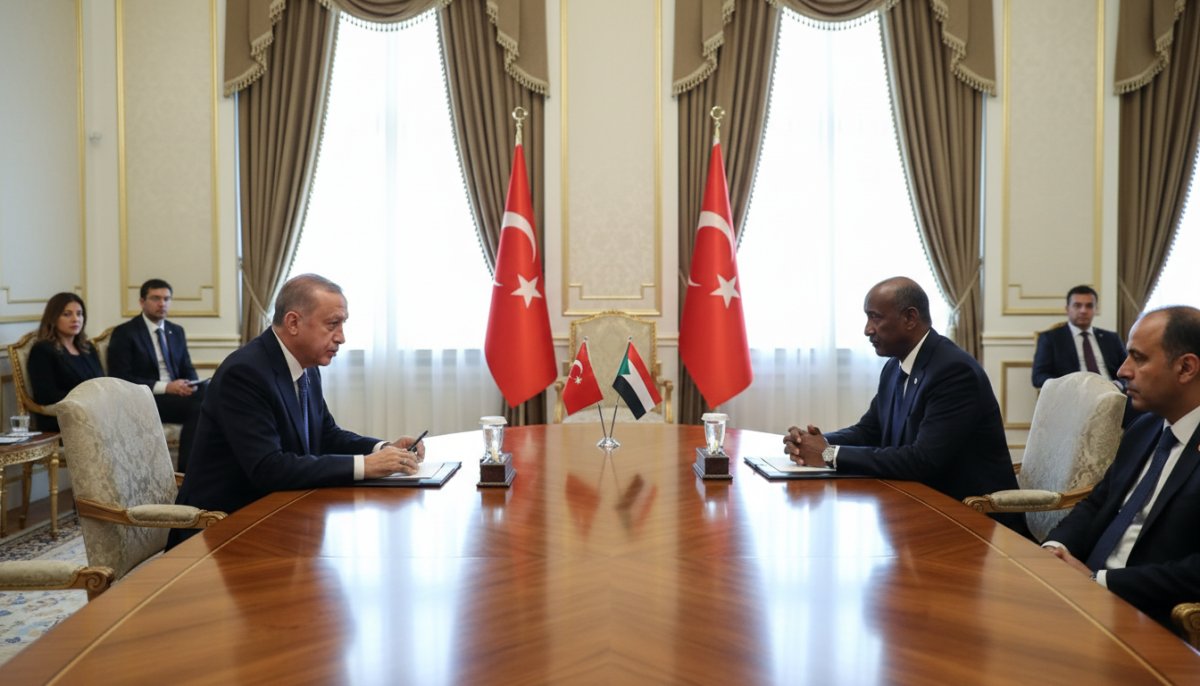Cumhurbaşkanı Erdoğan, Sudan Konsey Başkanı Burhan ile Görüştü