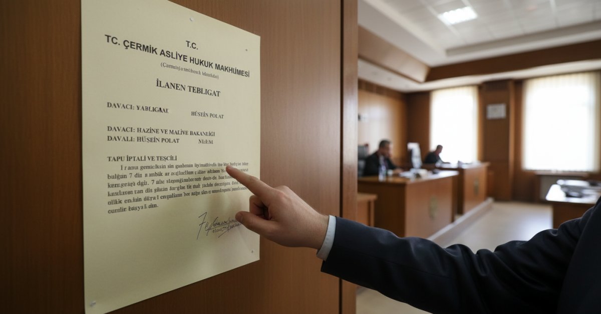 Çermik Mahkemesi Hüseyin Polat'a İlanen Tebligat Yaptı