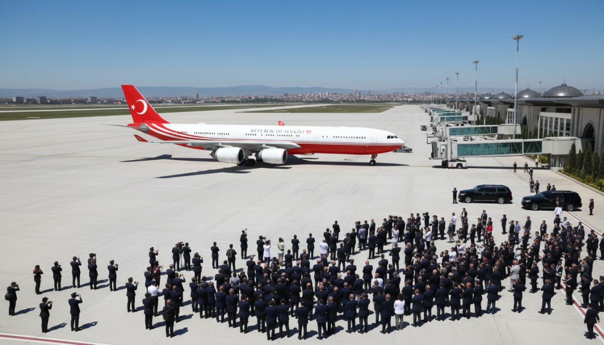 Ankara Havalimanı'nda tarihi gün! Başkan Erdoğan açılış için iniş yaptı
